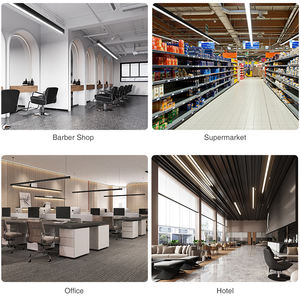 Lampada a Sospensione Lineare LED Quadrata Collegabile per Ufficio, Barbiere, Supermercato - Product Image 6