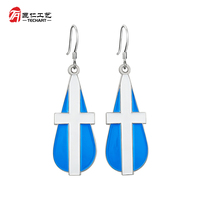 Boucles d'oreilles créatives personnalisées avec placage en relief/en creux en or antique pour cadeaux d'entreprise