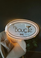 Décoration murale publicitaire personnalisée pour centre commercial, salon, barbier, institut de beauté, spa, enseigne lumineuse en acrylique LED rétroéclairée pour entreprises, écoles