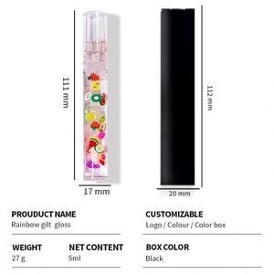 Petit lot de brillant à lèvres hydratant <span class=keywords><strong>bio</strong></span> pour enfants 5ml baume à lèvres aux fruits neutre transparent avec ingrédients minéraux de protection solaire - Product Image 4