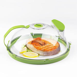 Ustensiles de cuisine ustensiles de cuisson couvercles cuisine salle à manger couvercle anti-éclaboussures transparent Tapa Para Dentro micro-ondes couvercle alimentaire avec vapeur d'eau et poignée - Product Image 1