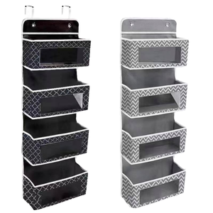 Organizador de Viaje Plegable de Acero Inoxidable, Portátil, para Colgar en la Puerta, Caja de Almacenamiento para Armario, Baño, Ropa, Sala de Estar - Product Image 1