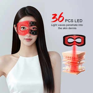 Nouveau <span class=keywords><strong>Masque</strong></span> LED Intelligent Portable pour les Yeux, Dispositif d'Expérience Lumineuse 7 Couleurs, <span class=keywords><strong>Masque</strong></span> Oculaire en Silicone Rechargeable 800mAh, Marque Privée OEM - Product Image 1