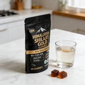 Complément alimentaire végétalien OEM à marque privée, Shilajit noir liquide oral pur de l'Himalaya, stimulant d'énergie, antioxydant, vitalité et beauté pour adultes, 60 unités - Product Image 3