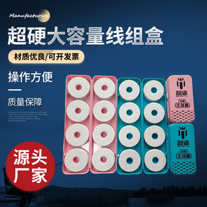 Boîte de rangement pour ligne de pêche Mingtu, matériau ABS épaissi, diamètre 26,2 mm, organisateur d'accessoires de pêche durable, bleu et rose - Product Image 2