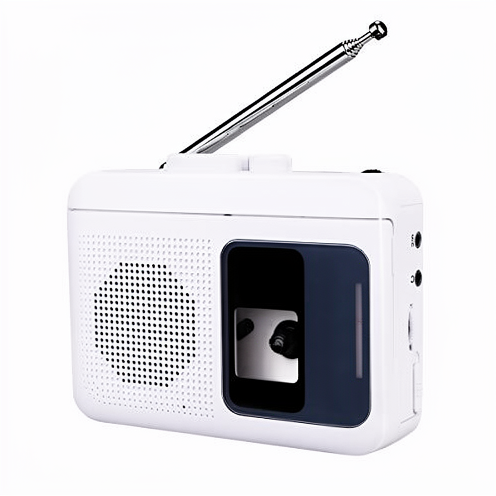 Retekess TR606 Portable Cassette Player Tape Recorder FM/AM Radio 3.5mm Headphone Jack Auto Reverse Fast-Forward/Rewind Play Old