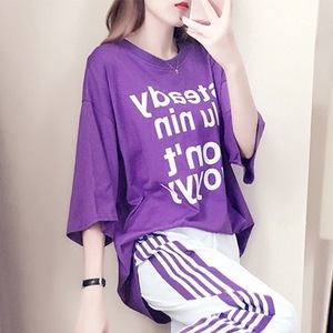 Women's Casual Sports Suit Set Loose Wide Leg Pants Two Piece Breathable Summer Outfit - Product Image 3