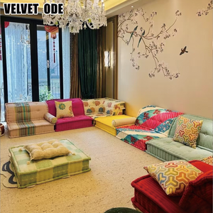 रोश बोबोइस प्रीमियम की गुणवत्ता महाजोंग सोफा-परिवर्तनीय मॉड्यूलर ट्यूफ्टेड डिजाइनर कपड़े सोफा लिविंग रूम और विला के लिए आधुनिक डिजाइन - Product Image 5