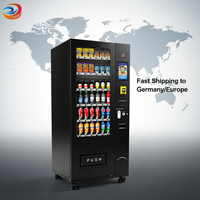 Máquina Expendedora Refrigerada Pequeña Antirrobo, Snackautomat Europeo con Cerradura Reforzada, Compresor de Marca, SDK para Minoristas Basado en la Nube
