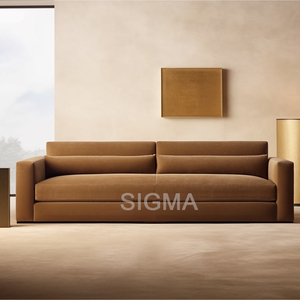 Divano Moderno con Schienale Trapuntato, Stile Senza Tempo per Interni, Retrò per Casa, Caffè e Aree <span class=keywords><strong>Lounge</strong></span> - Product Image 2