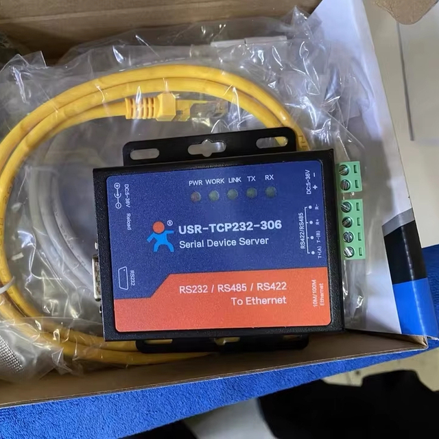 USR-TCP232-306 RS232 RS485 RS422 to Ethernet Converter MQTT IoT Modbus Gateway Serial Device Server DC 36V