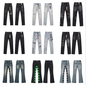 Luxury Hip Hop Ksubiy Jeans Mens Pants Trousers Stacked Denim Y2K Distressed <b>Top</b> Quality Designer Brand Ksubis Jeans - Product Image 1