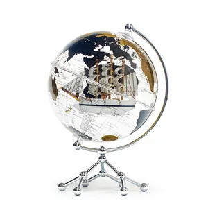 定制礼品办公室礼品世界地球仪带灯井乐趣新高品质家居装饰地图地球仪12英寸
