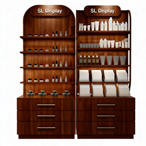Vitrine de luxe haut de gamme pour cosmétiques, meuble de rangement vintage pour parfums, armoire murale pour présentation de parfums - Product Image 1