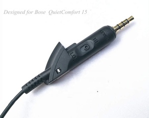 Câble audio de remplacement en PVC noir de 1,2 m, prise mâle-femelle 3,5 mm, conducteur en cuivre nu non blindé <span class=keywords><strong>pour</strong></span> QuietComfort - Product Image 3