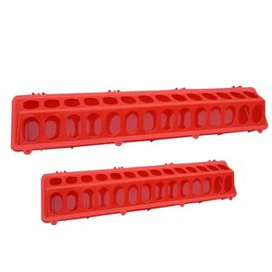 เครื่องป้อนรางน้ำไก่พลาสติกแบบ18/28/40หลุมกล่องใส่ไก่แบบยาวสำหรับนกพิราบนกลูกไก่ - Product Image 3