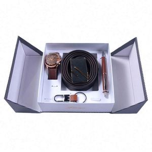 Mens Watch Wallet Belt Gift Set Christmas Valentine Day <b>Present</b> for Husband Business Souvenir - Product Image 4