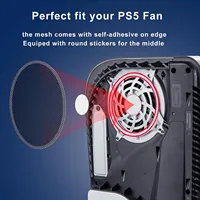 Filtre anti-poussière pour Console PS5, 2 ou 4 pièces, housse en maille anti-poussière, plaque frontale facile à nettoyer, ventilateur, accessoire de jeu pour PS5