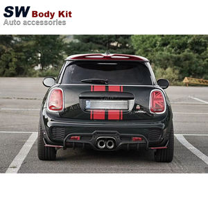 <span class=keywords><strong>Mini</strong></span> difusor de parachoques trasero de fibra de carbono para <span class=keywords><strong>Mini</strong></span> <span class=keywords><strong>COOPER</strong></span> JSW F55 F56 Modificación de actualización Kit de accesorios de coche de labio trasero - Product Image 3