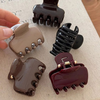 WAI XUAN Nouvelle pince à cheveux de luxe - Pince à cheveux petite et haut de gamme, pince à cheveux de type requin pour cheveux semi-attachés, pince à cheveux de princesse pour femmes, accessoires pour cheveux