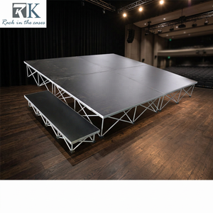 Lightweight Modular Design Aluminum Alloy Quick 1x1m/4x4ft <b>Stage</b> Deck <b>Platform</b> Durable <b>Stage</b> Outdoor Event - Product Image 1