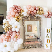 Offre Spéciale copines décorations de fête d'anniversaire de la Saint-Valentin or Rose arc de ballon rose ensemble pour décor de fête