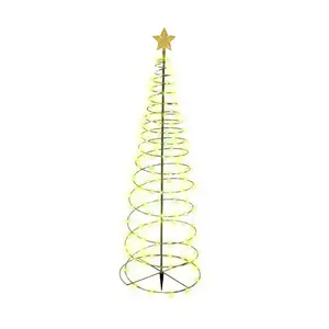 Weihnachts baum Lichter Wasserdichte solar betriebene Lichter Outdoor Garten Licht Post für Neujahr Ornament Garten Dekoration