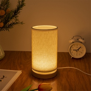 Lampe de bureau LED avec housse en tissu, décoration de bureau, protection de lampe, lampe de chevet, lumière nocturne - Product Image 2