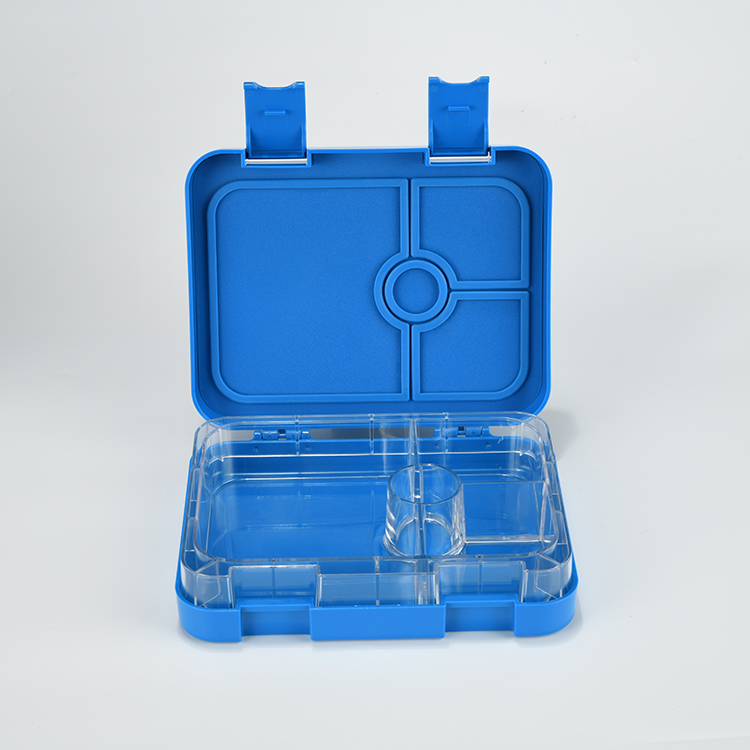 Aohea bpa free bento box containers with 4 compart eco-friendly take away plastic food kids bento lunch box