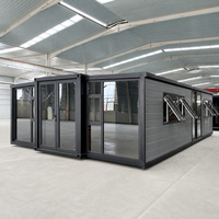Maison conteneur extensible de luxe 20 pieds 40 pieds avec 2, 3 ou 4 chambres pour une vie modulaire personnalisable en mini-maison