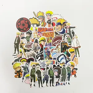 50 Stück/Tasche Anime-Aufkleber Narutoes Aufkleber Anime wasserdichte Aufkleber Dekor-Aufkleber für Skateboard-Gepäck