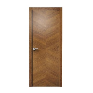 Cổ Điển Gỗ Tếch Cửa Bền Chất Lượng Cao Sơn Kết Thúc Pre-Treo Cửa Cách Âm Nội Thất Cửa Gỗ - Product Image 3