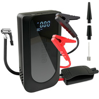 Démarreur de batterie multifonction 4-en-1 puissant 300A anti-étincelles avec compresseur et lampe torche LED pour voiture