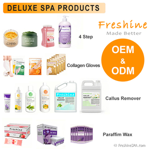 Bubble Salt Pédicure Spa Deluxe 4 en 1 Gommage au sucre Crème de massage Masque Lotion Luxe 4-step Foot Soak Bubble Pédicure Kit - Product Image 5