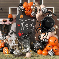 Kit d'arche de ballons d'Halloween personnalisés en gros, Nouveauté 2025, Ballons gonflables en aluminium pour décorations de fête d'Halloween