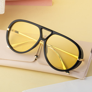 Nouvelles lunettes de soleil 2025 style européen et américain pour homme, double pont, protection UV400, monture complète, pour l'extérieur, transfrontalières - Product Image 3