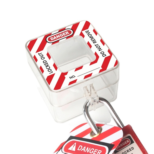 BOZZYS Switch Button Lockout Safety Cover Device Engineering Plastic 2 Pack for Electrical Device Lockout Tagout