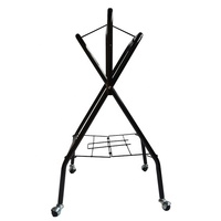 Porte-selle pliant portable intégré de luxe avec fond Web et roues rotatives
