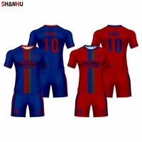Ensemble de maillots de football en polyester avec graphiques par transfert thermique pour une tenue respirante et à séchage rapide pour homme, femme et enfant - Maillot de Foot Maroc