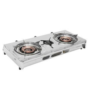 Cuisinière à <span class=keywords><strong>gaz</strong></span> portable 3 brûleurs en acier inoxydable de haute qualité avec têtes de brûleur en fonte pour usage domestique et en camping-car, idéale pour le marché du Moyen-Orient - Product Image 3