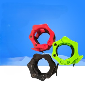 Venta al por mayor Barbell Collars 50mm Colorful Weightlifting Clips Barbell Collar bar Bloqueo Abrazaderas de liberación rápida - Product Image 3