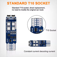 RGB LED T10 W5W Innenbeleuchtung für das Auto T10 RGB Auto-Innenraumbeleuchtung Canbus Positionsleuchte Zusätzliche Signallampe