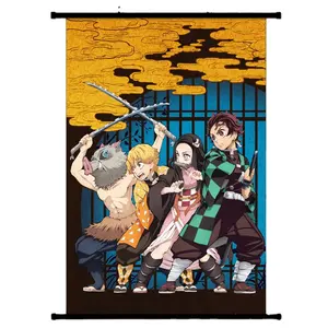 Anime Hanging Scroll Wall croll Store Retail Shop Advertising Scrolling Fabric Printed Wholesale In Bulk