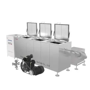 Çok tankları otomatik endüstriyel ultrasonik temizleme makinesi yağ arıtma yıkama