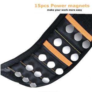 Bolsa Ajustable para Brocas con Gancho y Bucle, Imanes Fuertes, Soporte para Clavos y Tornillos, Correa Elástica para Almacenamiento de Herramientas - Product Image 3