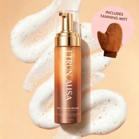 Mousse autobronzante ETRUN ALISA de marque privée Faux bronzage foncé bronzant sans soleil sans odeur désagréable mousse avec gant de bronzage
