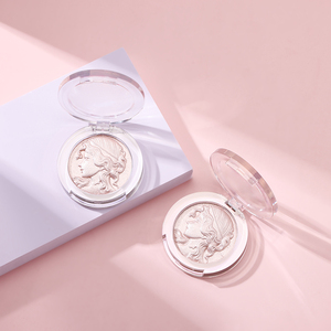 Lujoso lindo brillo vegano maquillaje facial <span class=keywords><strong>Iluminador</strong></span> sin logotipo paleta de resaltador único - Product Image 2