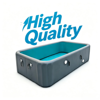 Piscine gonflable Drop Stitch avec pompe filtrante pour enfants et adultes, disponible en plusieurs tailles et formes