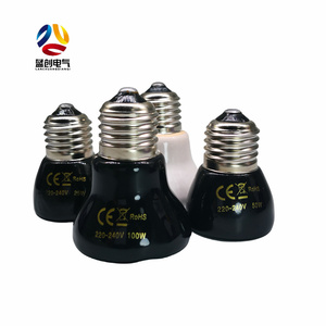 25W 50W 75W 100W 150W 200W Infrarouge 75mm Diamètre <span class=keywords><strong>Lampe</strong></span> <span class=keywords><strong>Chauffante</strong></span> en Céramique <span class=keywords><strong>pour</strong></span> Animaux Émetteur de Chaleur - Product Image 3