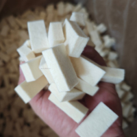 Bloc de feutre de laine industriel résistant à l'usure feutre de polissage pour machines Absorption d'huile anti-poussière blanc naturel